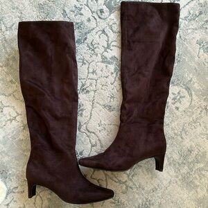 Tall Slouch Suede Boots